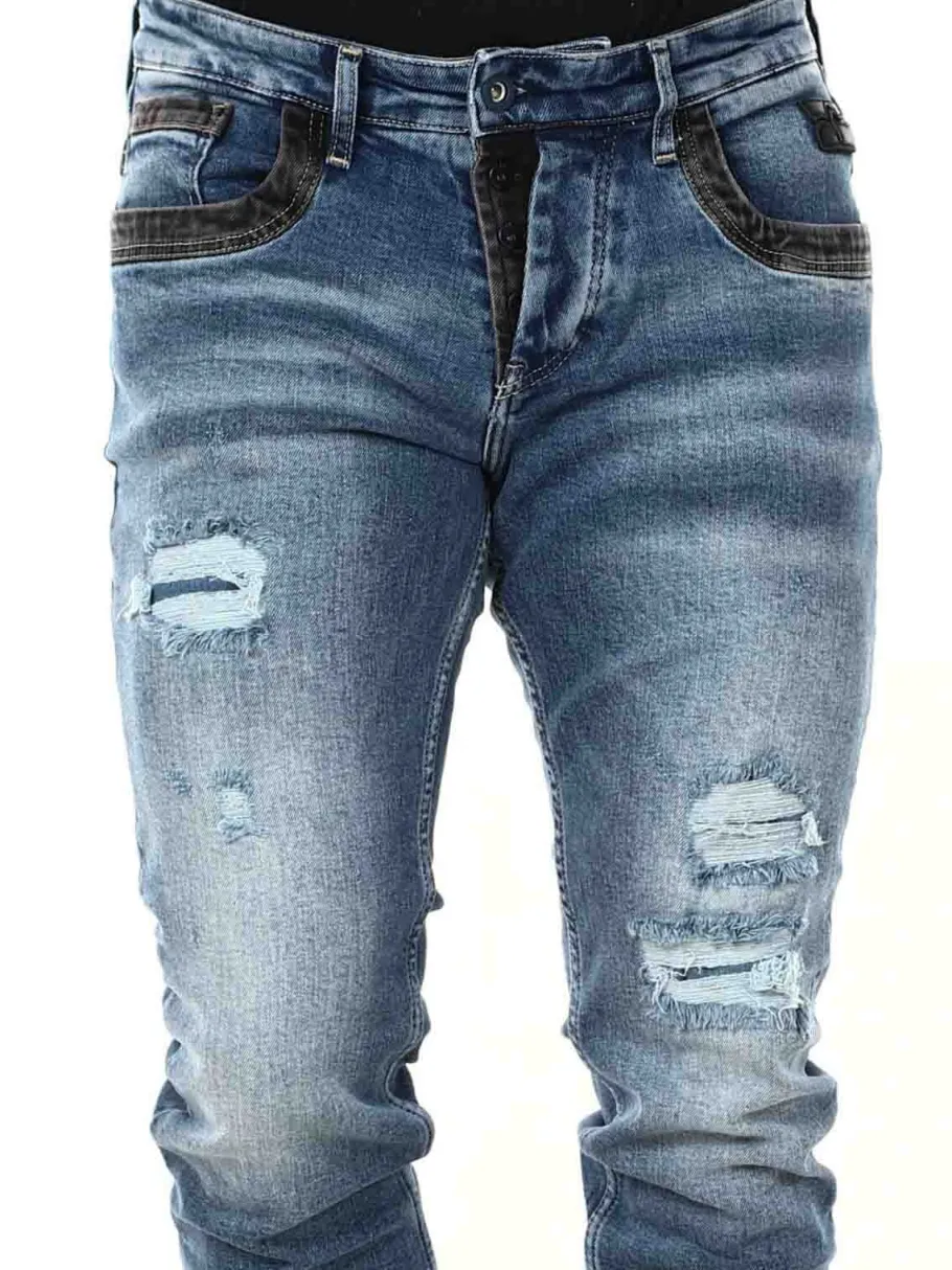 yokote_rusty_neal_jeans___5.webp Yokote Jeans - Mørkeblå^Rusty Neal Discount