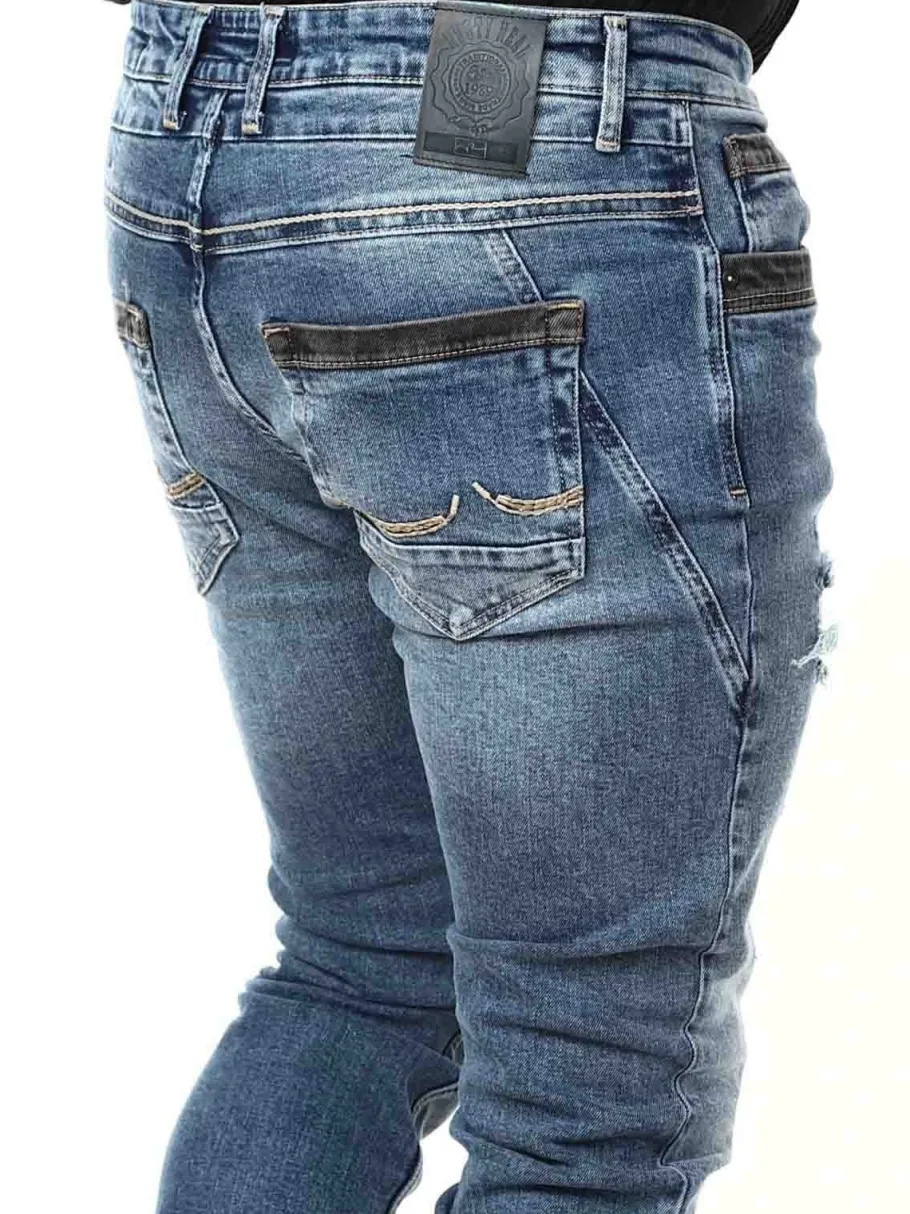 yokote_rusty_neal_jeans___6.webp Yokote Jeans - Mørkeblå^Rusty Neal Discount